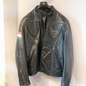 Toschi Mens Leather Jacket XL